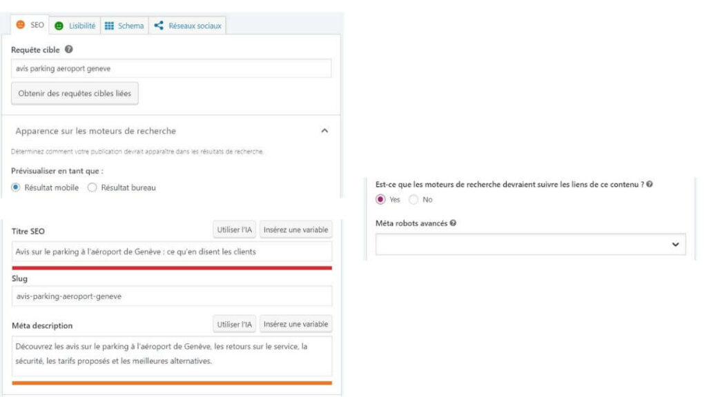 Yoast SEO pour optimiser les balises méta